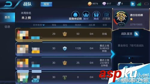 王者荣耀,战队