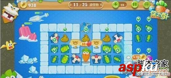 保卫萝卜2 第32关 金萝卜图文攻略