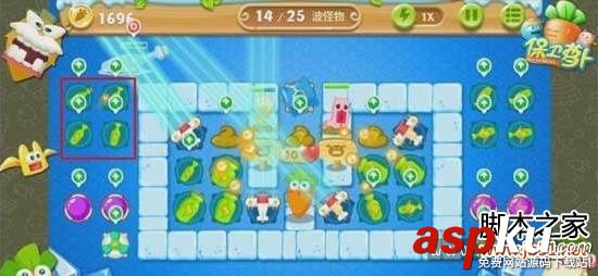 保卫萝卜2 第32关 金萝卜图文攻略