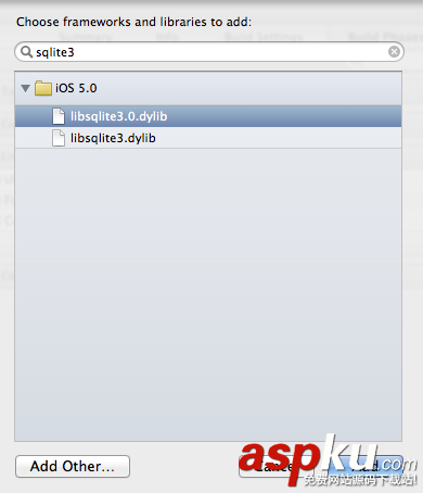 iOS App项目中引入SQLite数据库的教程 iOS,SQLite,数据库