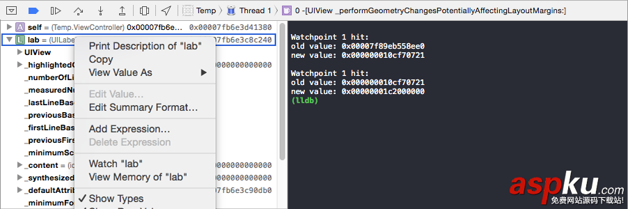 XCODE,Debug,Debug详细介绍,Debug技巧