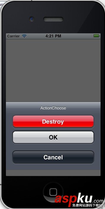 iOS,UIActionSheet,选项