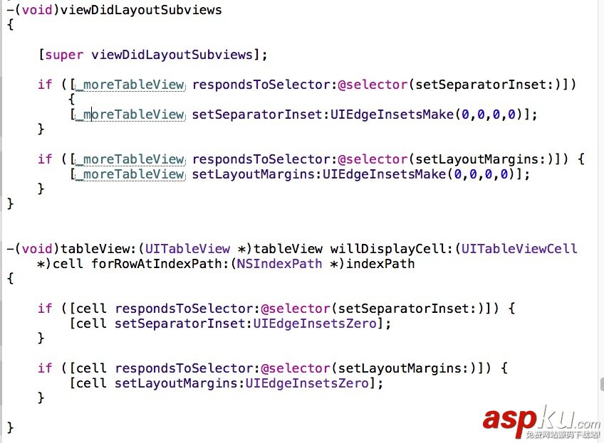 iOS程序开发,UITableView,分隔线