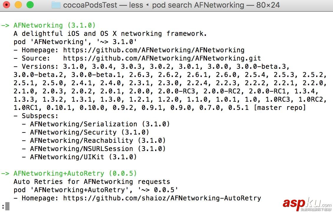 iOS,CocoaPods