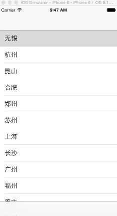 ios,选择城市,Tabbar