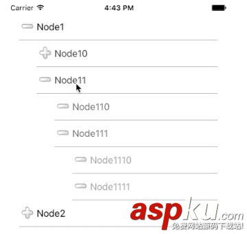 iOS多级列表,iOS列表,iOS三级列表,iOS二级列表