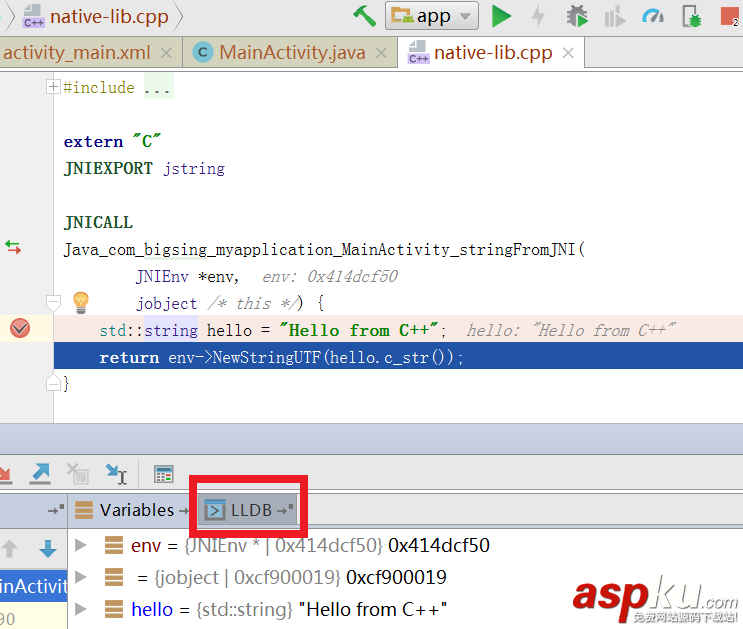 AndroidStudio3.0,C++,AndroidStudio,调试,NDK,C++代码