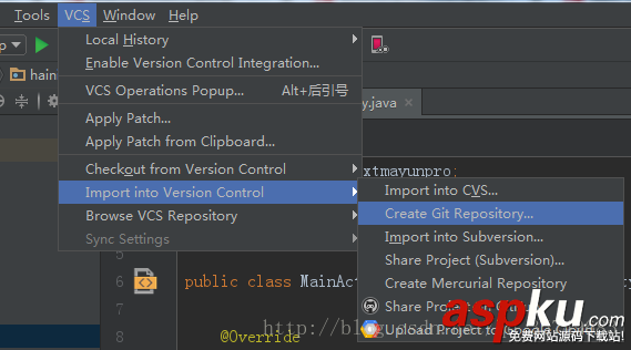 android,studio,新建项目,git,上传,码云