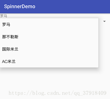 Android使用 Spinner控件实现下拉框功能 Android,Spinner,下拉框