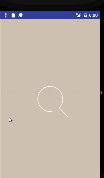 Android 使用 Path 实现搜索动态加载动画效果 Android,Path,动态加载动画