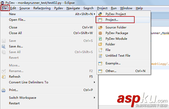 eclipse,monkeyrunner