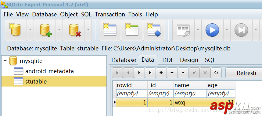 android,sqlite数据库,sqlite使用,sqlite数据库的使用