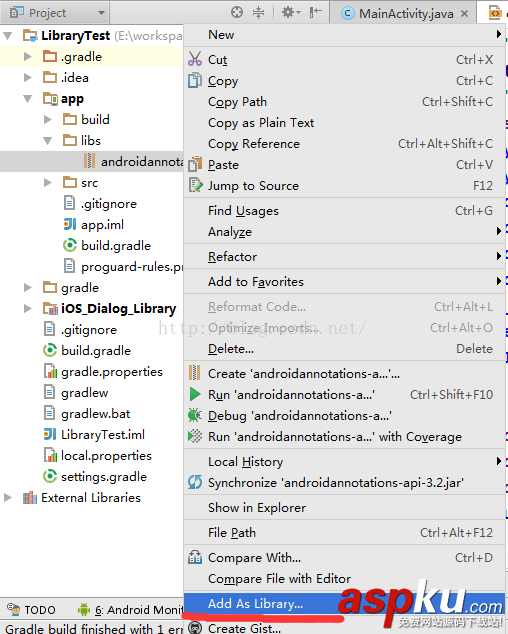 Android,Studio引用Library与导入jar,导入jar,Studio导入jar
