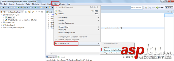 eclipse,monkeyrunner
