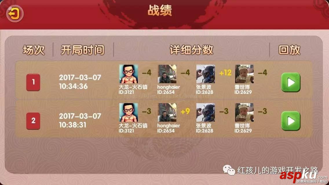 牌局回放,麻将牌局回放的功能,房卡麻将
