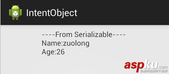 Android,Intent使用Bundle传递对象,Intent使用Bundle传递对象实例,Intent使用Bundle传递对象介绍