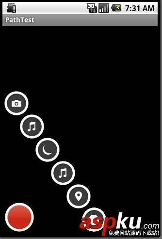 android,仿path菜单,path菜单,path半圆菜单