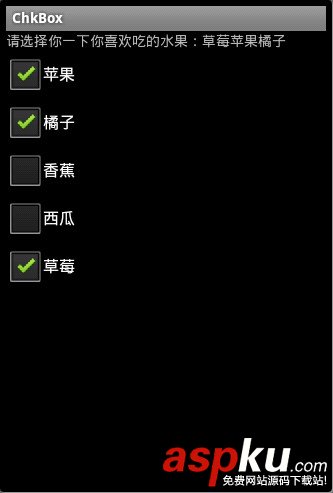 Android,CheckBox