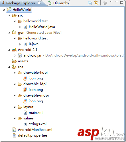 Android,程序项目,目录结构