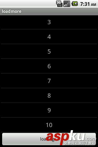 listview分页加载数据,listview实现分页加载,listview自动分页加载