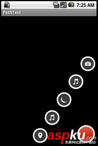android,仿path菜单,path菜单,path半圆菜单
