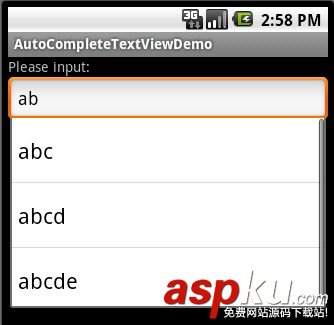 Android,仿百度,谷歌,搜索,自动提示框,AutoCompleteTextView