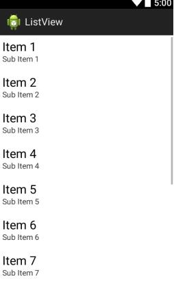 Android,ListView
