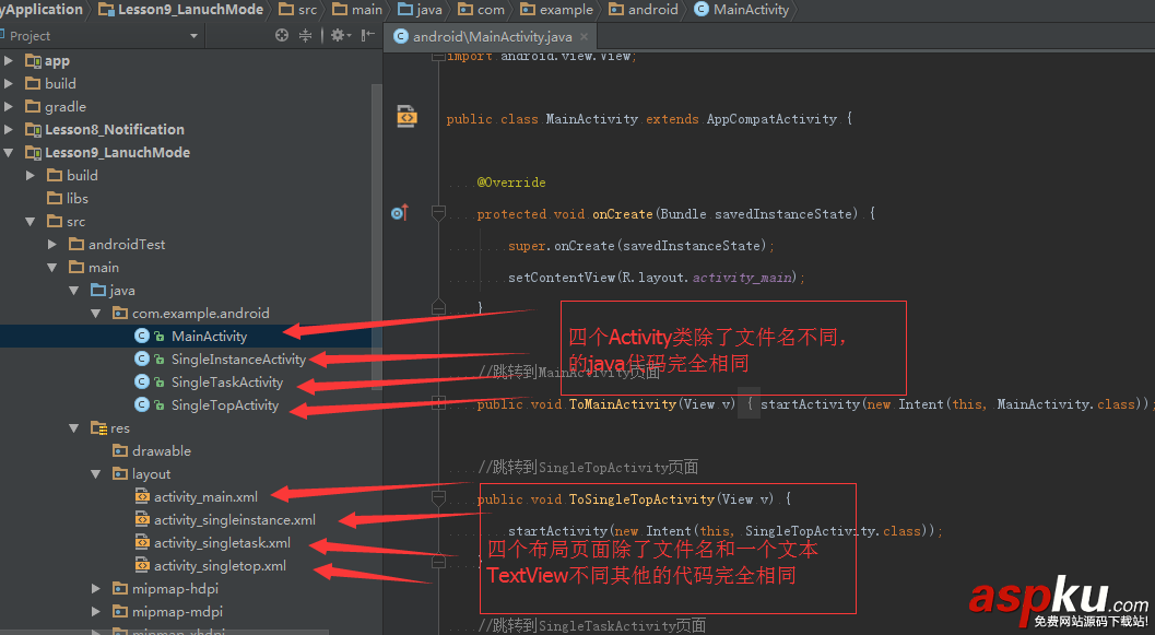 Android启动模式,Android启动模式详解,Android启动模式介绍,Android启动模式四种模式