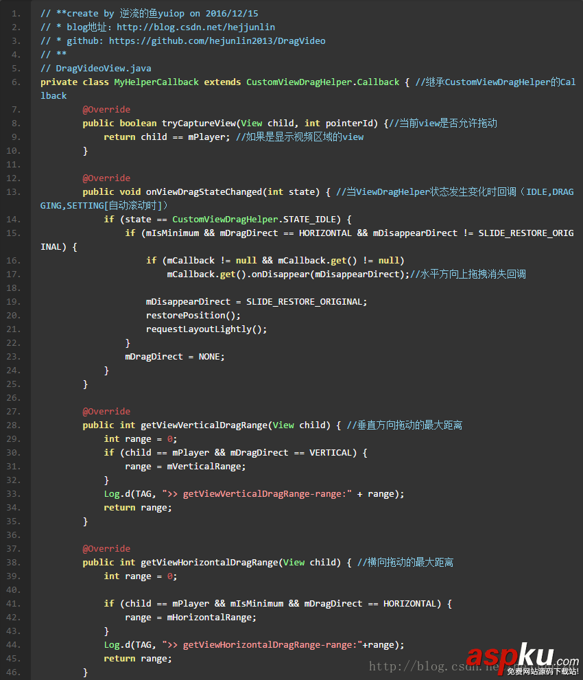 Android,DragVideo,DragVideo视频任意拖拽实现代码,DragVideo实现播放视频时任意拖拽实现方案