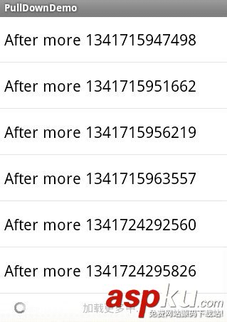 listview下拉刷新,listview滑动分页,listview上拉加载更多