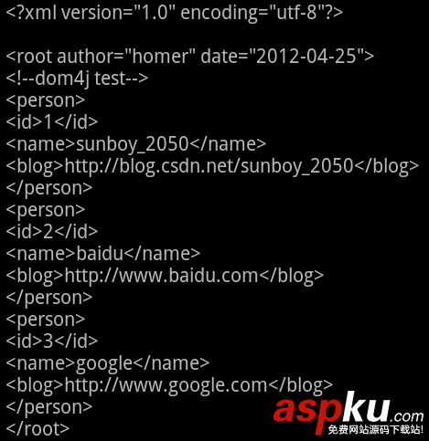 android,dom4j解析xml,java,dom4j生成xml
