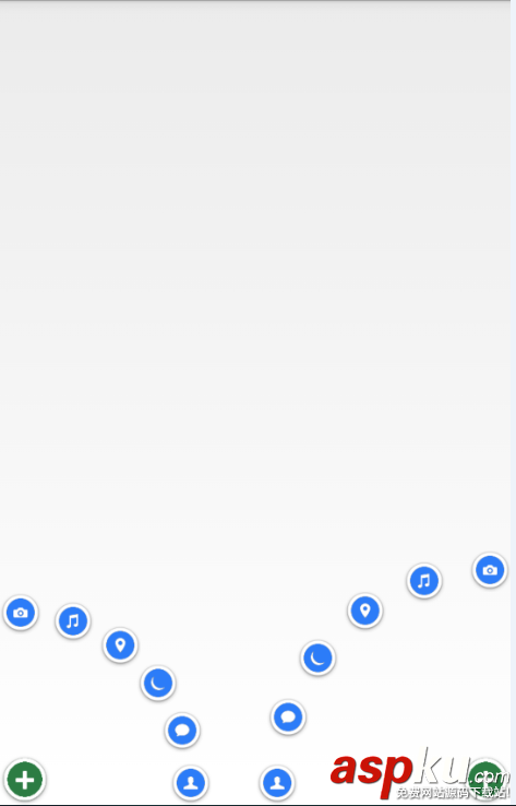 android,弧形菜单,弧形滑动菜单,android卫星菜单,右侧