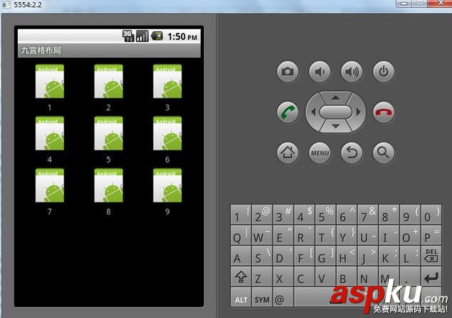 Android布局,android,九宫格