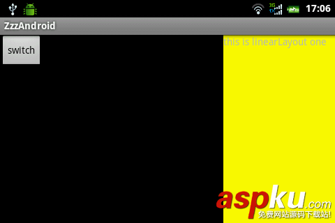 android编程实现局部界面动态切换的方法