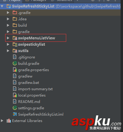 Android仿微信滑动弹出编辑、删除菜单效果、增加下拉刷新功能
