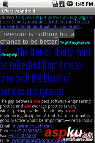 深入理解TextView实现Rich Text--在同一个TextView设置不同字体风格