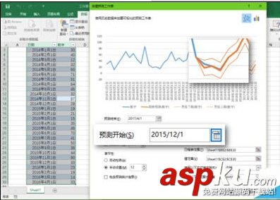 Excel2016的预测工作表forecast该怎么使用?