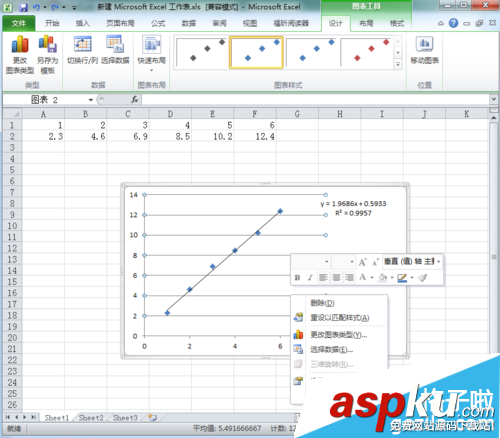 Excel表格回归直线怎么制作