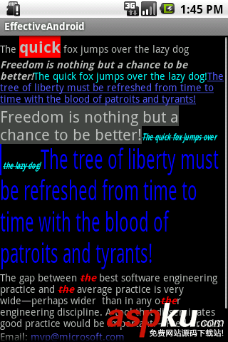 深入理解TextView实现Rich Text--在同一个TextView设置不同字体风格