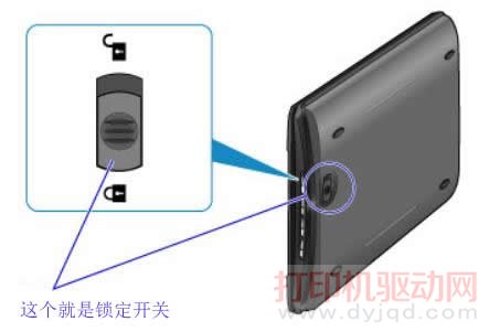 扫描仪锁定开关