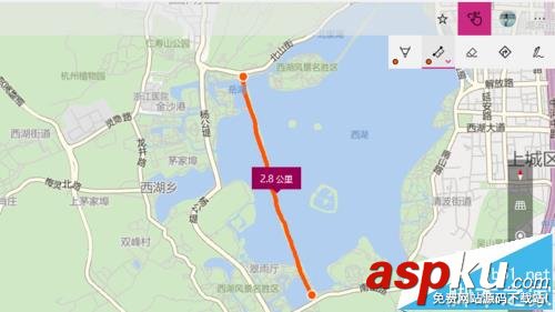 win10,地图,距离