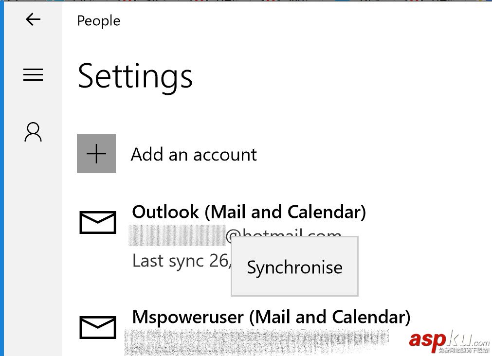 Win10,PeopleHub