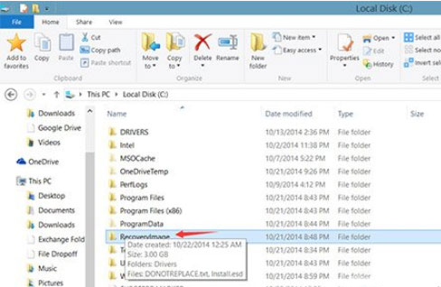 Windows10,升级,C盘,RecoveryImage