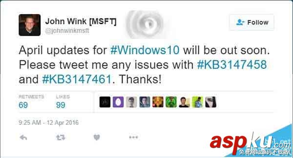 KB3147461,KB3147458,Win10升级,Win10正式版