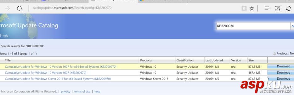 win10,kb3200970,预览版1607