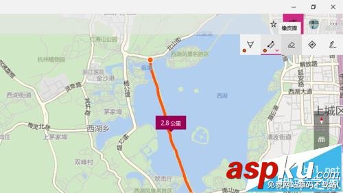 win10,地图,距离