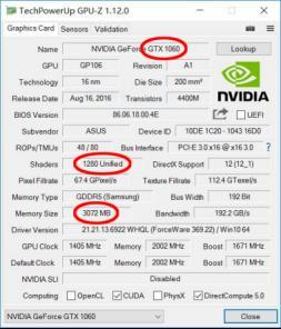 GTX1060,显存