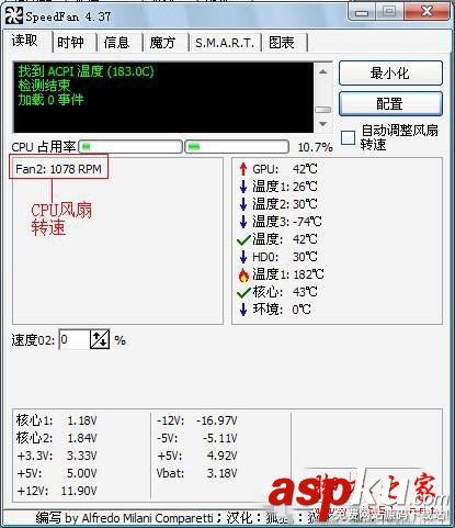 电风扇转速控制系统,SpeedFan怎么控制CPU风扇转速