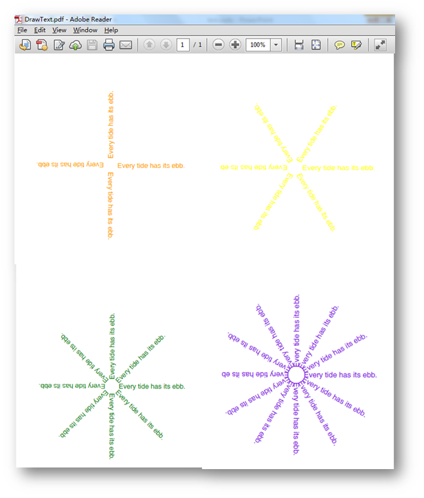C#在PDF中绘制不同风格类型的文本方法实例 C#,PDF,类型,文本方法