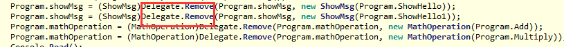 C#中委托的+=和-=深入研究 C#中委托的+=和-=深入研究